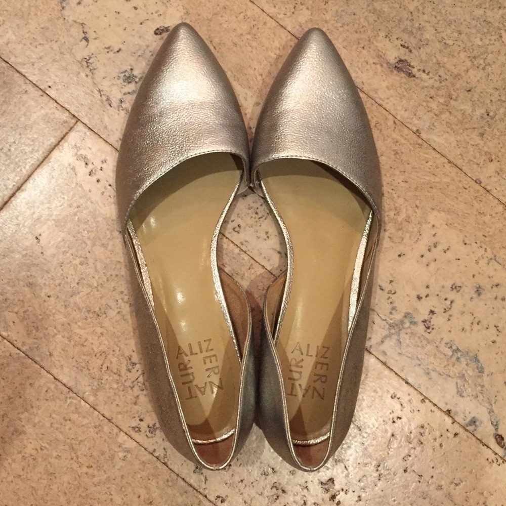 Metallic Naturalizer D’Orsay Flats
